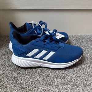 Adidas Blue and White Sneakers with Mesh Upper size 13K kids